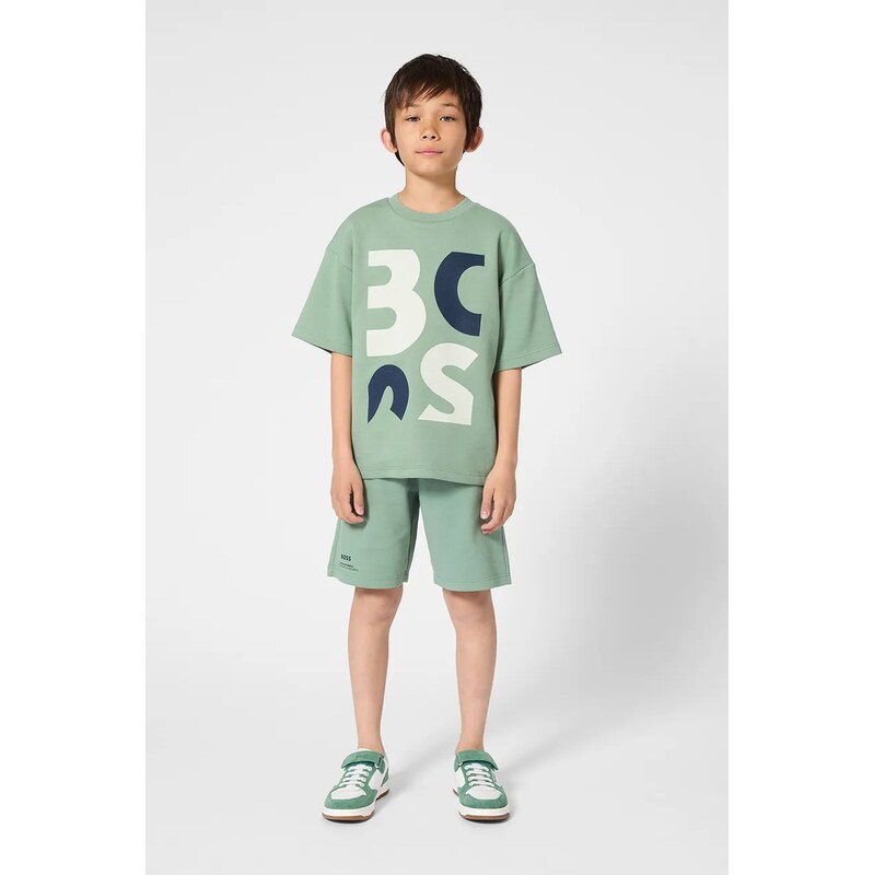 Detské bavlnené šortky BOSS 67548010