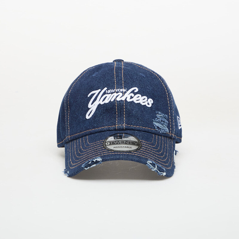 Šiltovka New Era 9TWENTY MLB Denim Distress New York Yankees Navy 67531817