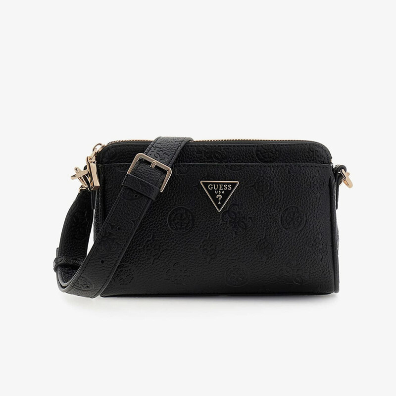 GUESS Cresidia II Mini Cross Body Top Zip Black Logo Universal 67531849