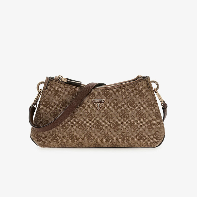 GUESS Noelle II 3 Comp Shoulder Cross Body Latte Logo/Brown Universal 67531736