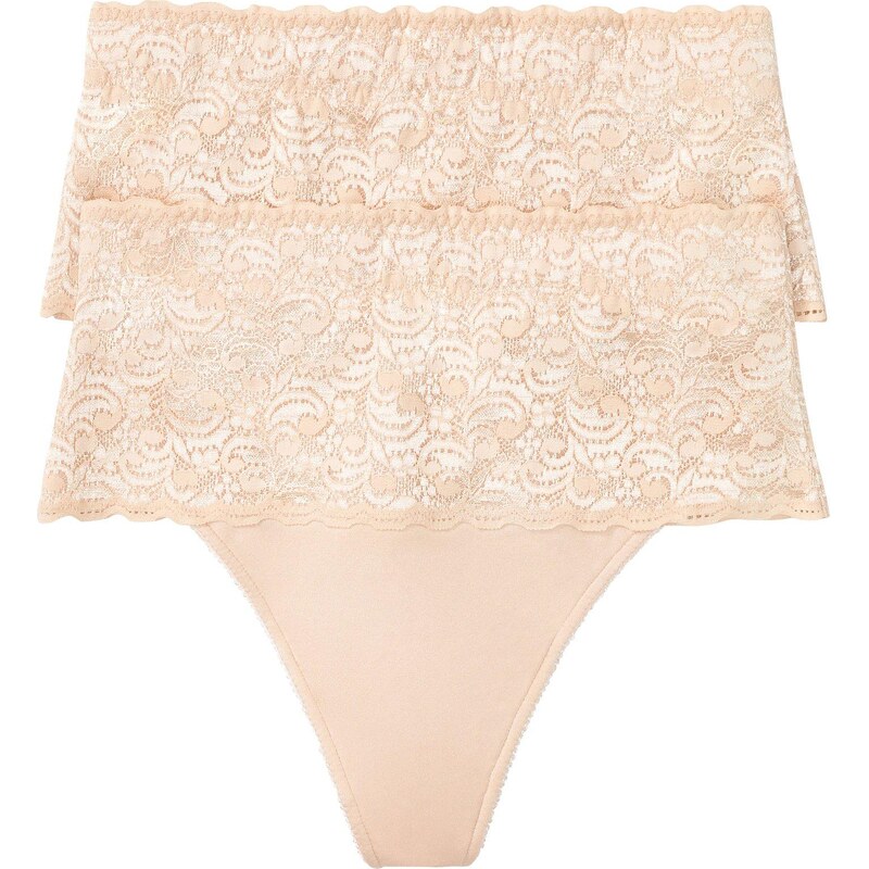 bonprix Sťahovacie string nohavičky, stredný tvarujúci efekt (2 ks), 44738404