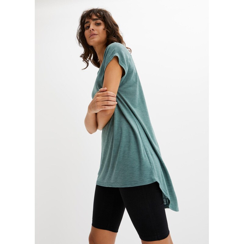 bonprix Dlhé tričko z viskózového materiálu, farba zelená 44896400