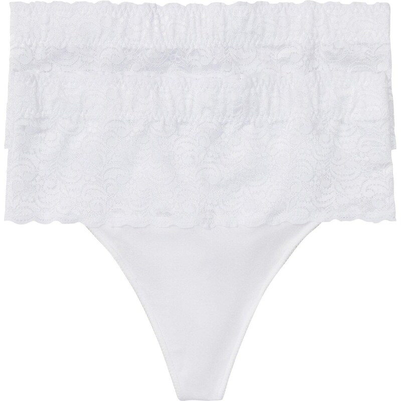 bonprix Sťahovacie string nohavičky, stredný tvarujúci efekt (2 ks), 63088132