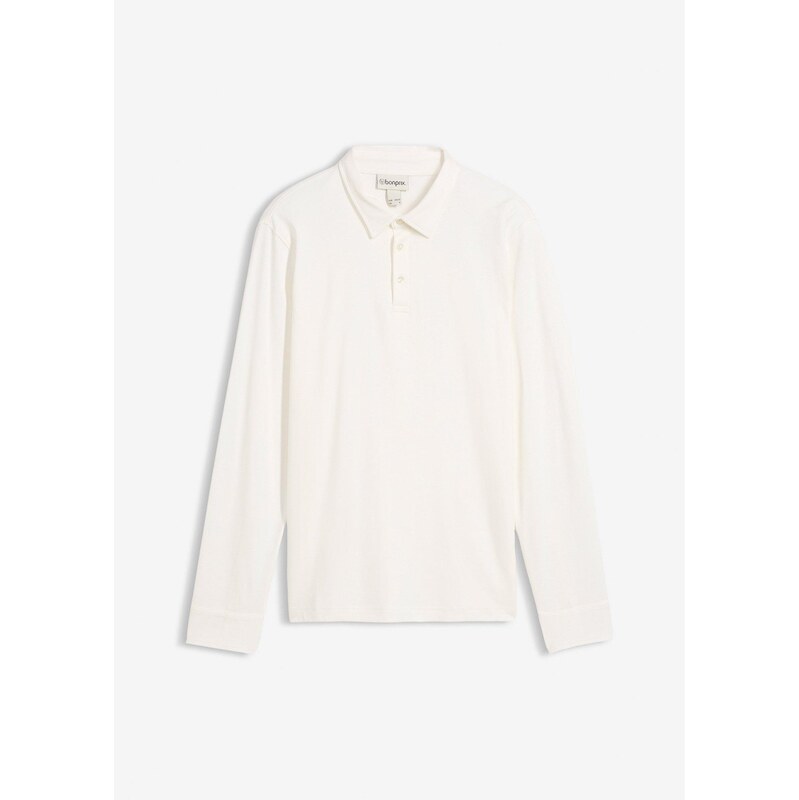 bonprix Polo tričko s dlhým rukávom, extra mäkká bavlna, Slim Fit, 67534946