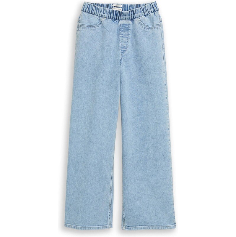 bonprix Tom Tailor Wide-Leg-džínsy Mid Waist, farba modrá 67535104