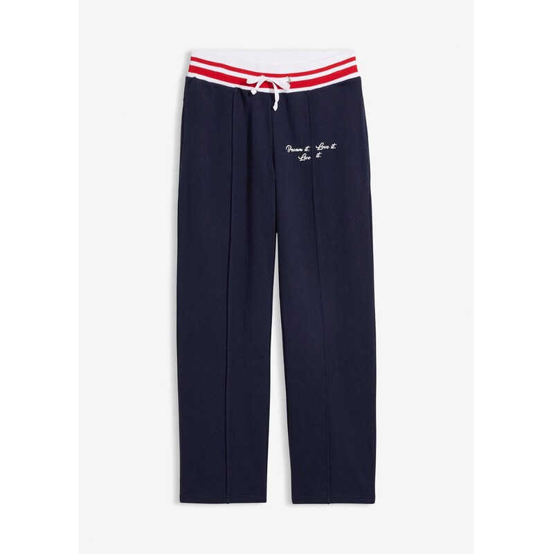 bonprix Tepláky z čistej bio bavlny, farba modrá 67535140