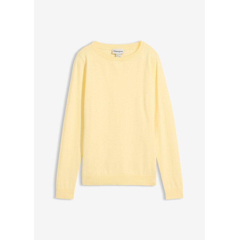bonprix Jemne pletený pulóver, farba žltá 67535182