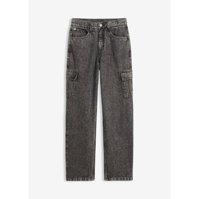 bonprix Loose-Fit džínsy s prestaviteľným pásom, Straight, farba 67535218