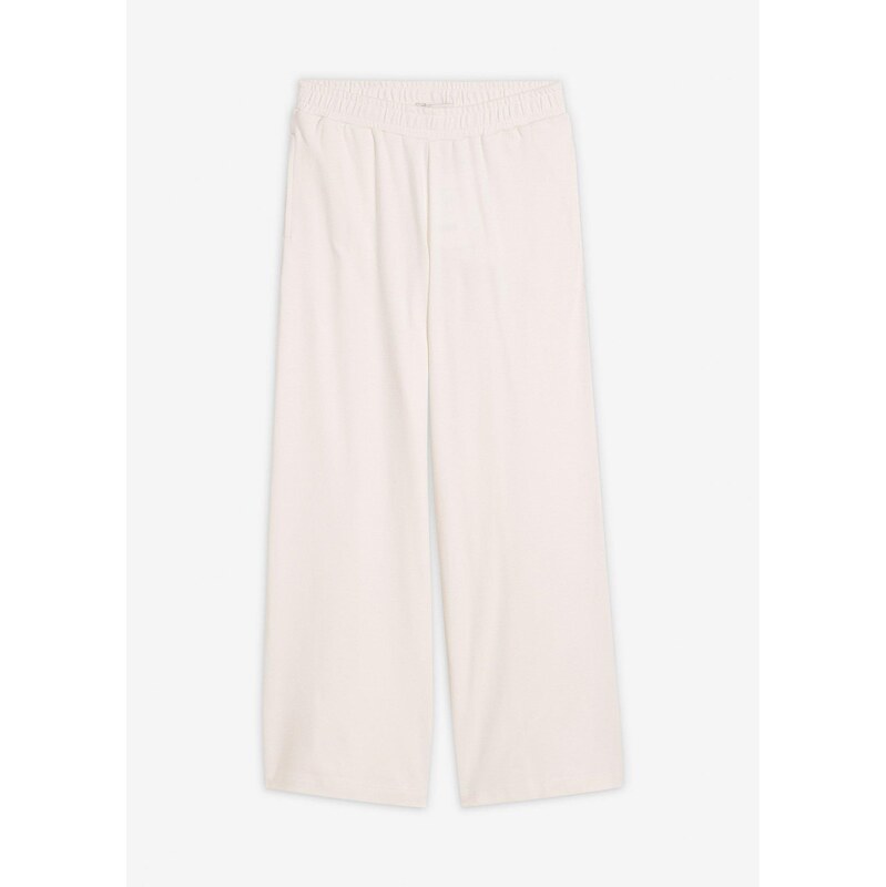 bonprix Culotte nohavice z čistej bio bavlny, farba biela 67535296