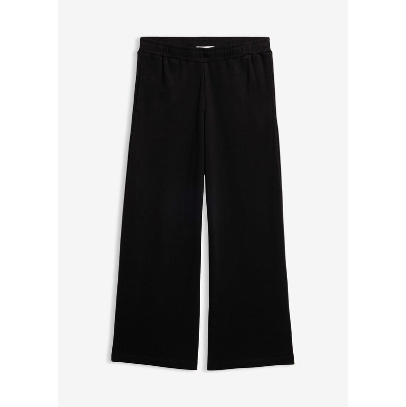 bonprix Culotte nohavice z čistej bio bavlny, farba čierna 67535295