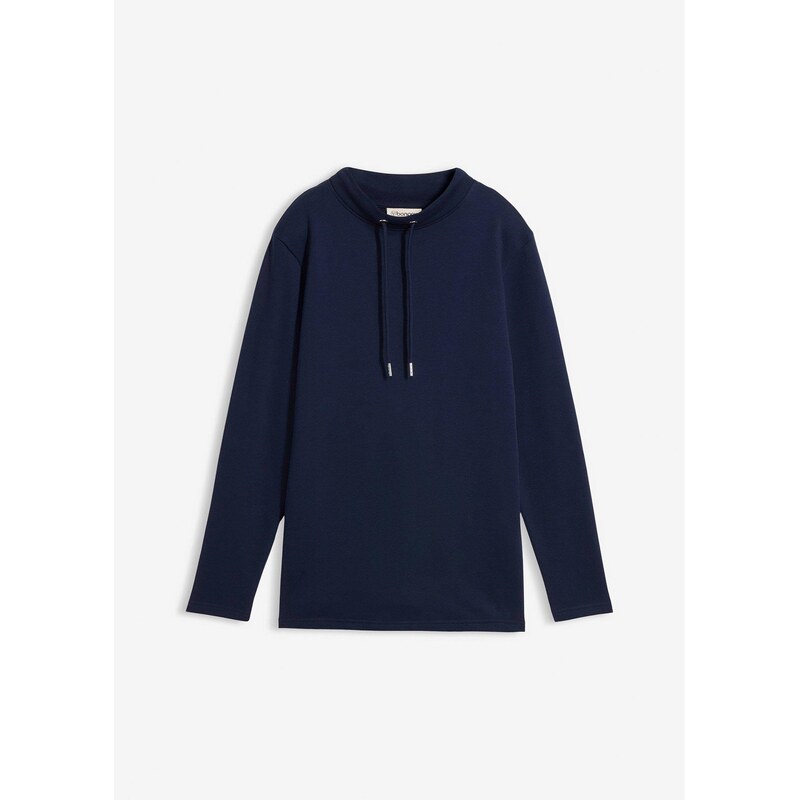 bonprix Mikina s rozparkom, farba modrá 67535321