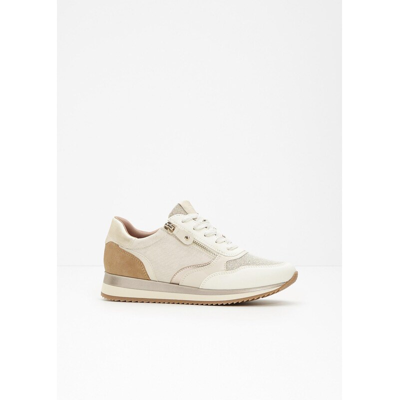 bonprix Komfortné tenisky, Jana, s pohodlnou šírkou, farba béžová 67535364