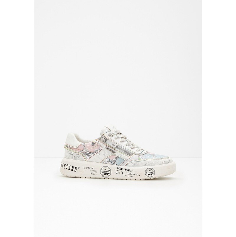 bonprix Tenisky Mustang so zapínaním na zips, farba strieborná 67535378