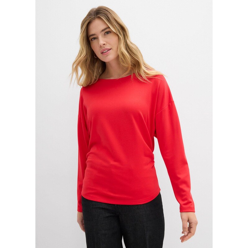 bonprix Tričko s dlhým rukávom z pohodlného Punto di Roma, farba 67535213