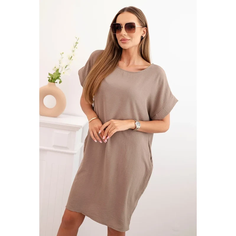 Kesi Włoski Šaty s vreckami fango 64670152