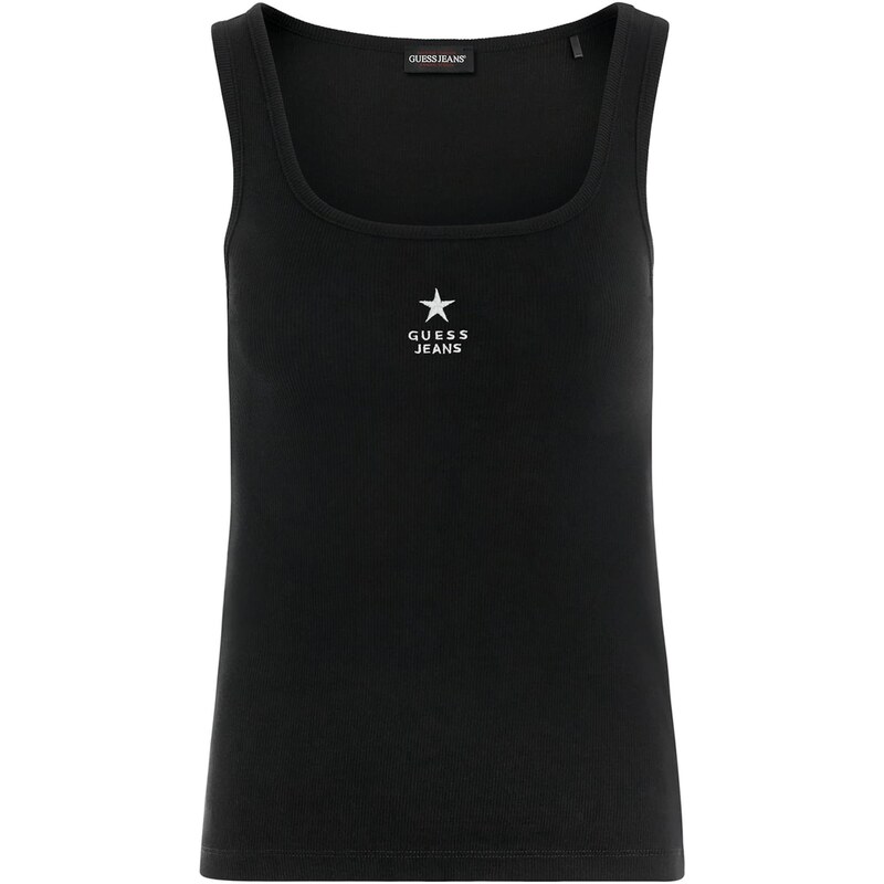 GUESS JEANS Top čierna / biela 67551588