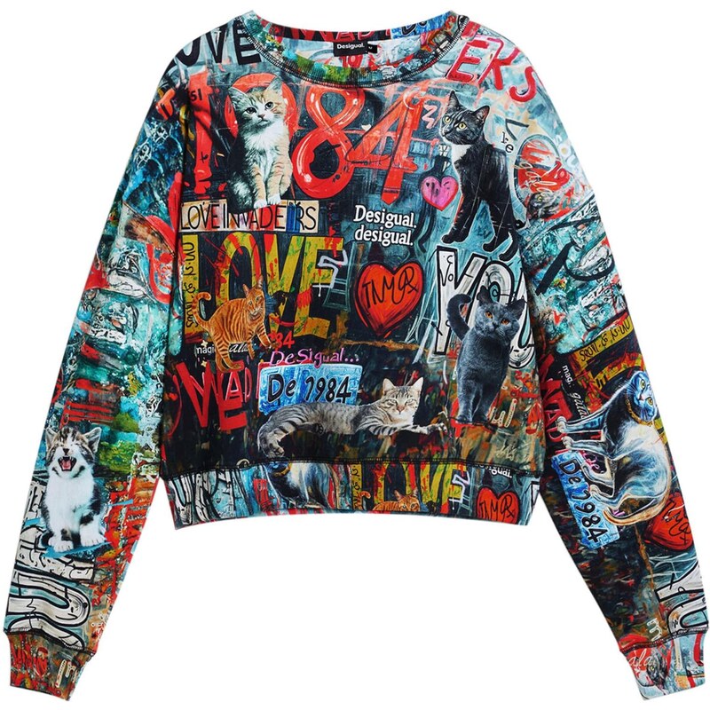 Desigual Mikina zmiešané farby 67551614