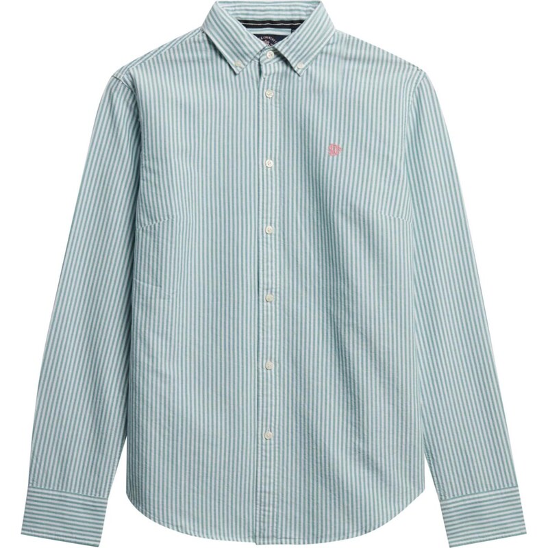 Superdry & Co Blúzka zelená / biela 67551623