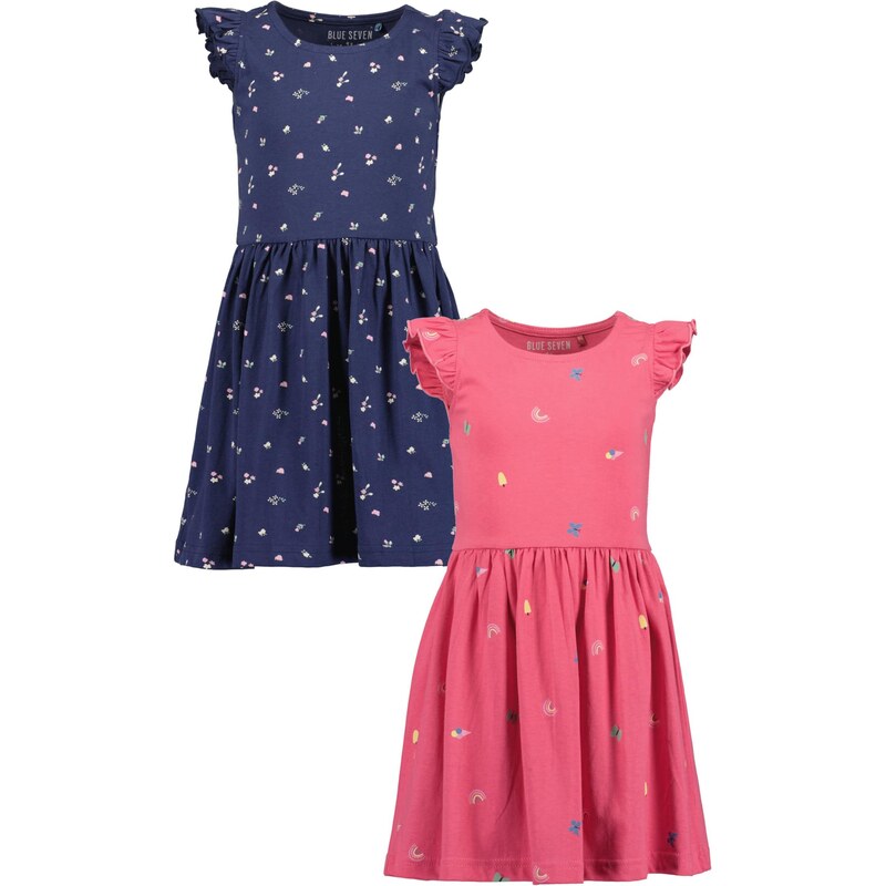 BLUE SEVEN Šaty námornícka modrá / žltá / malinová / biela 67551637