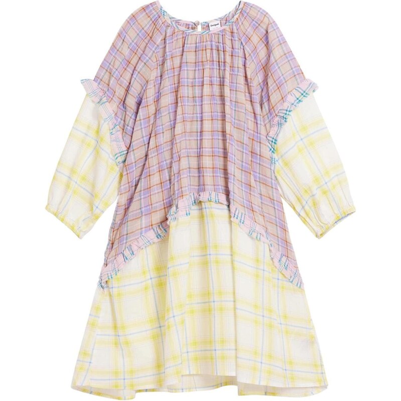 Desigual Šaty Minime žltá / svetložltá / fialová / orgovánová 67551730