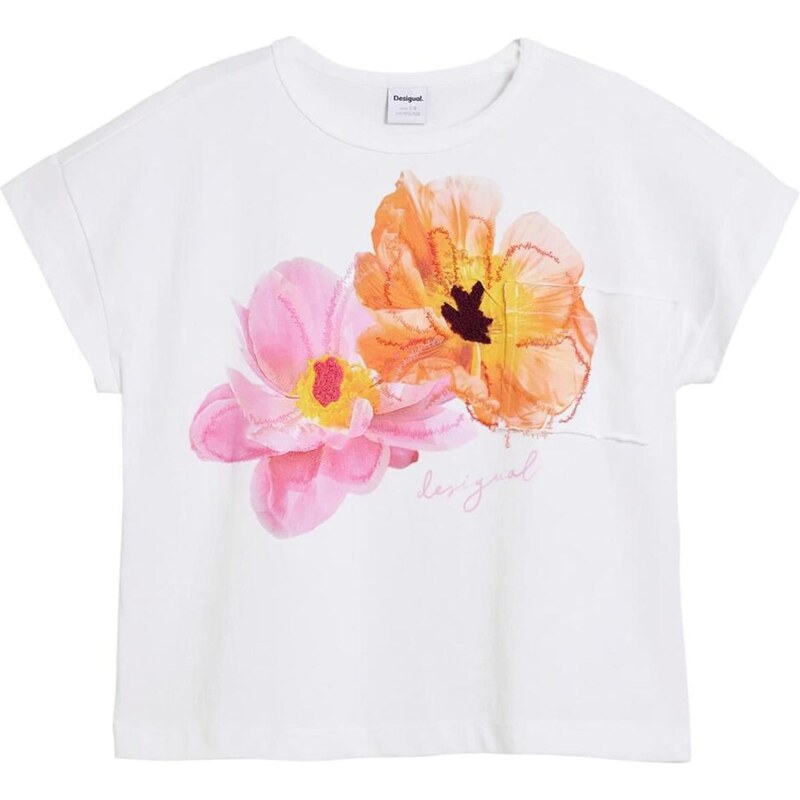 Desigual Tričko žltá / oranžová / ružová / biela 67551750