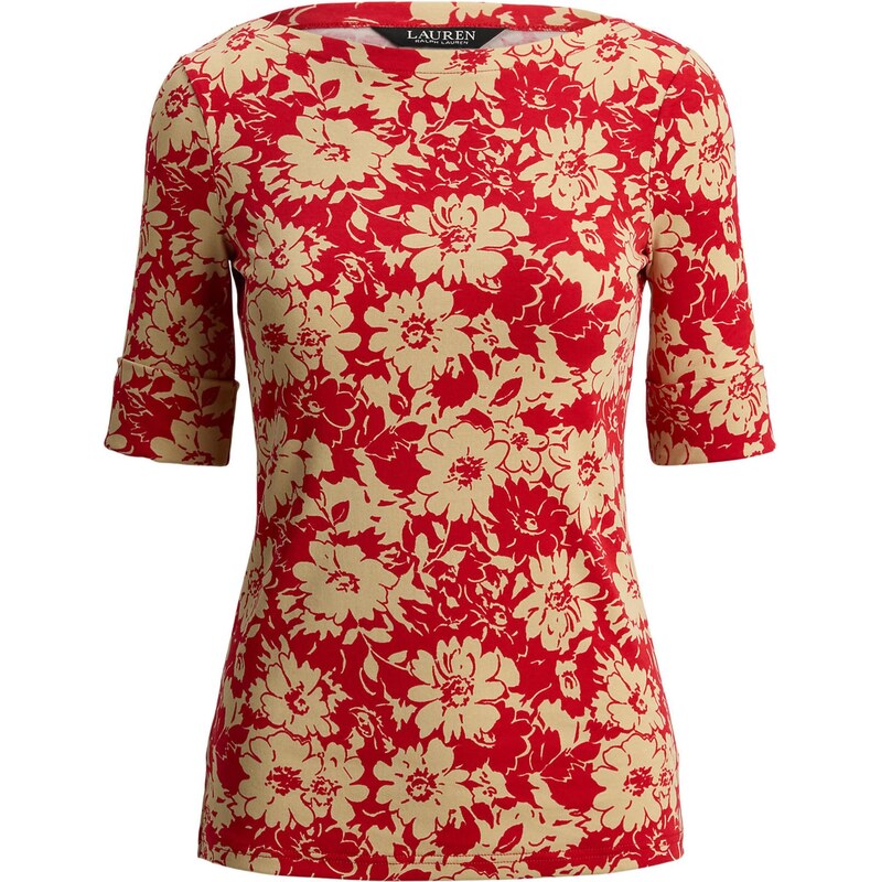 Lauren Ralph Lauren Tričko krémová / ohnivo červená 67551782
