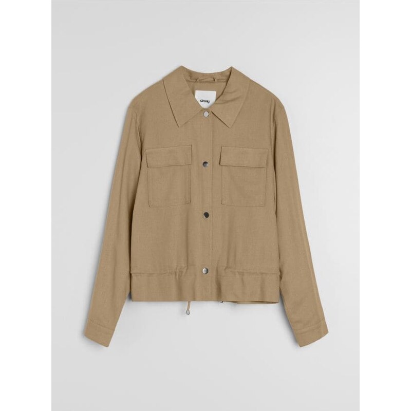 Sinsay - Bunda typu shacket - béžová 67543538