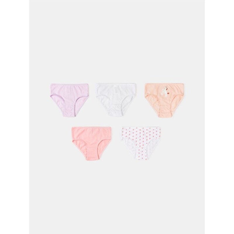 Sinsay - Súprava 5 nohavičiek - viacfarebná 67543552