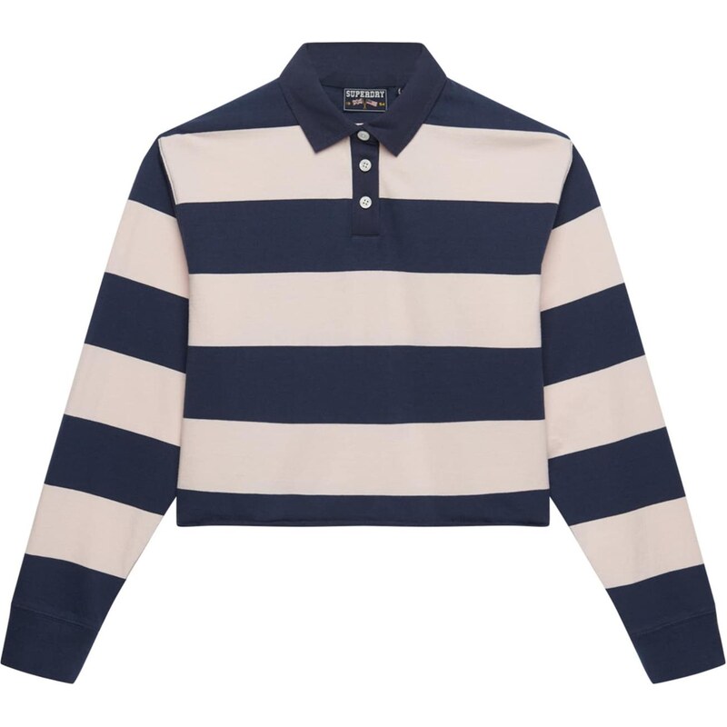 Superdry & Co Tričko Athletic Essentials béžová / tmavomodrá 67551809