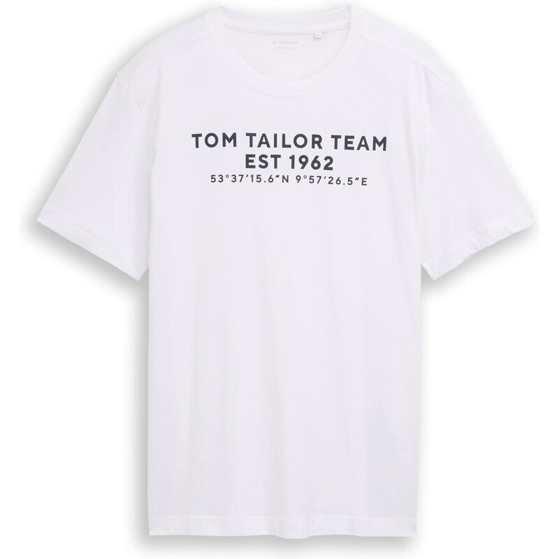 TOM TAILOR Tričko námornícka modrá / biela 67551814