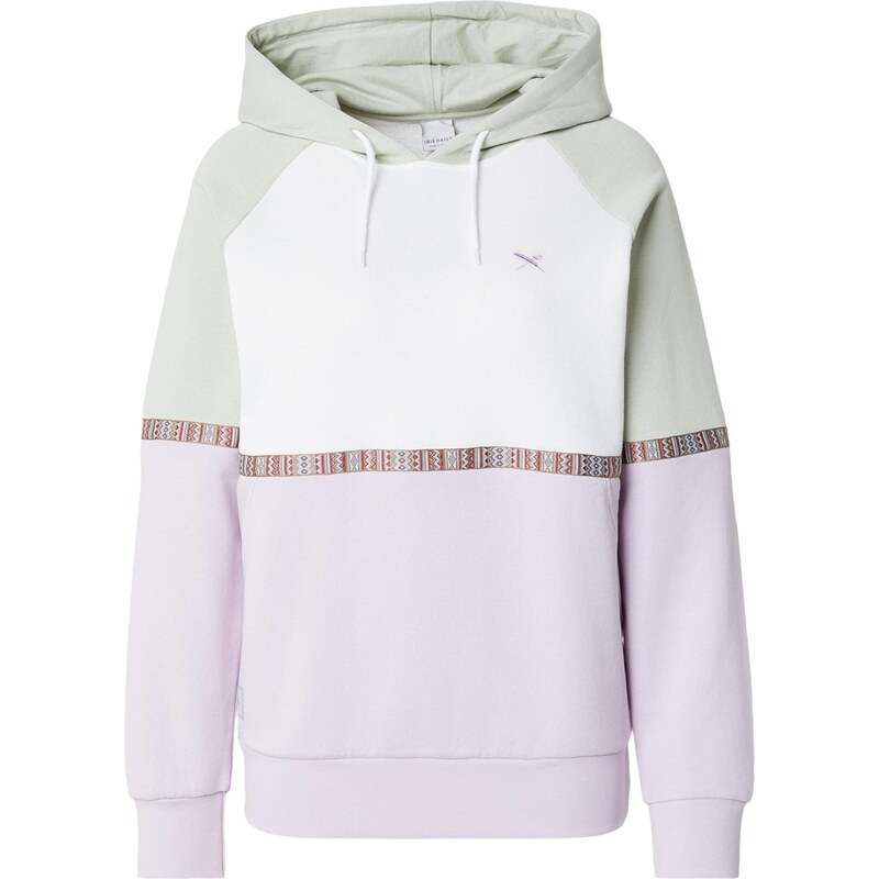 Iriedaily Mikina Kachina svetlozelená / orgovánová / biela 67551842