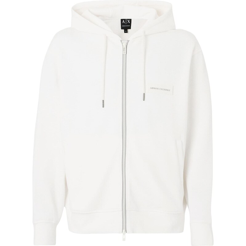 ARMANI EXCHANGE Tepláková bunda slonová kosť 67551845