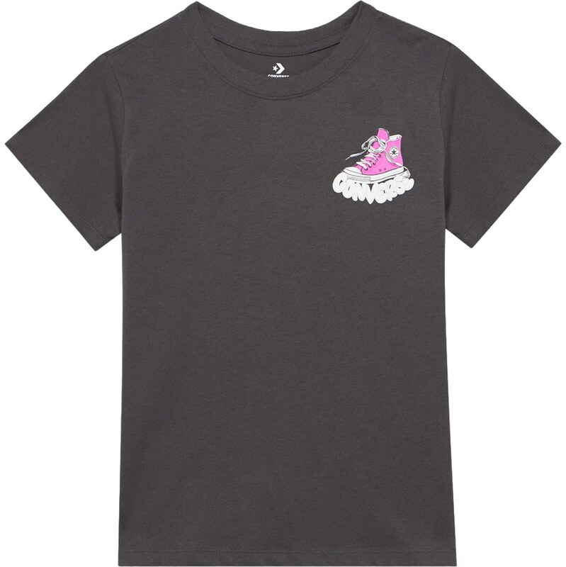 CONVERSE Tričko tmavosivá / ružová / biela 67551849