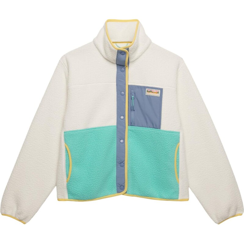 Superdry & Co Flisová bunda tyrkysová / dymovo modrá / biela ako vlna 67551884