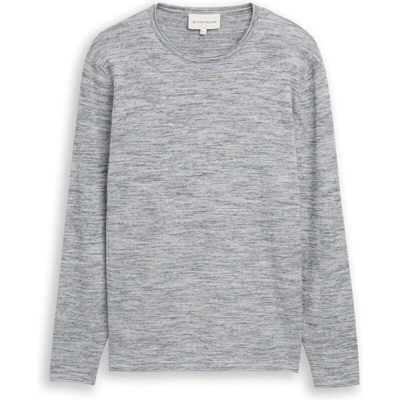 TOM TAILOR Sveter námornícka modrá / svetlosivá 67551896