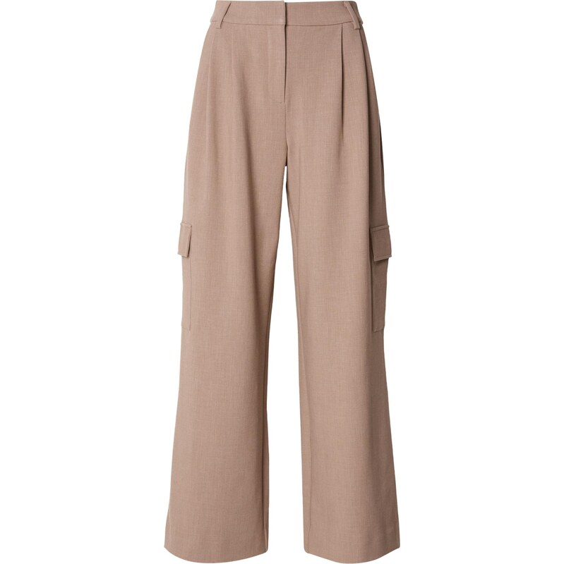 MSCH COPENHAGEN Plisované nohavice Michelle svetlohnedá 67551964