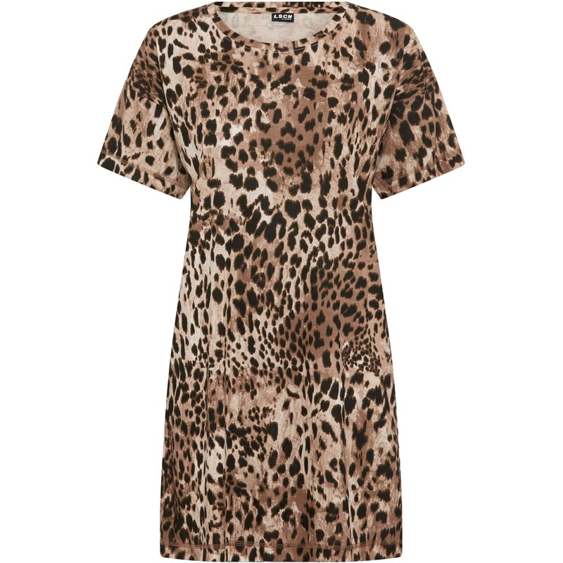 LSCN by LASCANA Nočná košieľka béžová / hnedá 67551968