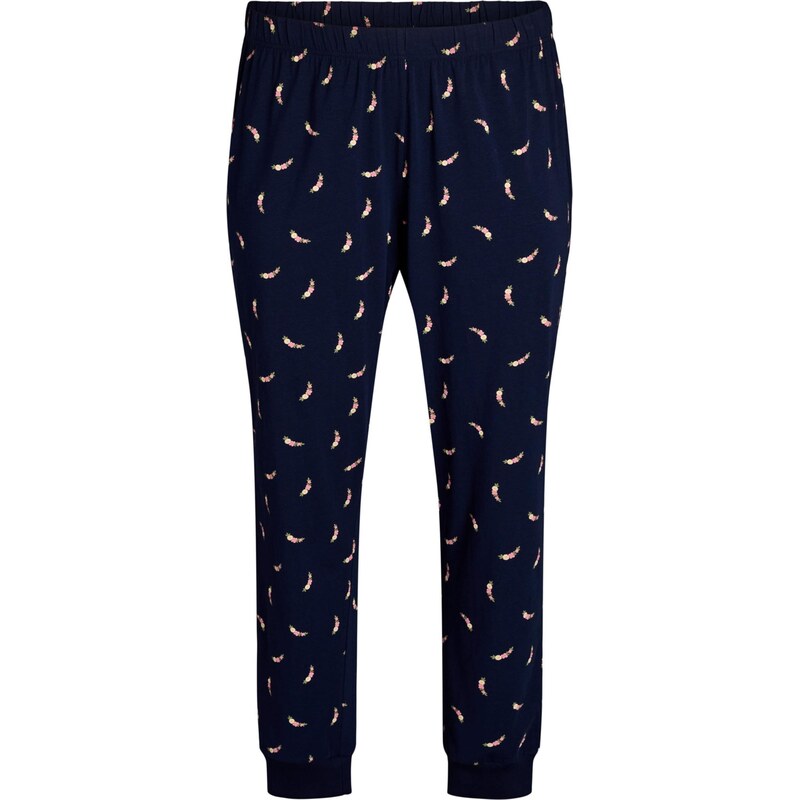 Zizzi Pyžamové nohavice MHanny námornícka modrá / žltá / rosé 67552039