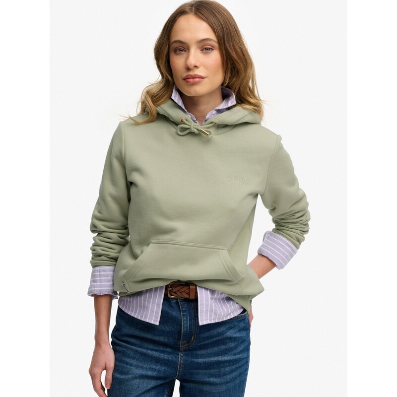 Superdry & Co Mikina ESSENTIAL pastelovo zelená 67552065