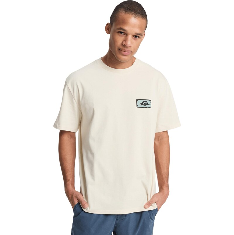 QUIKSILVER Funkčné tričko Serenity Splash béžová / tyrkysová / čierna 67552080