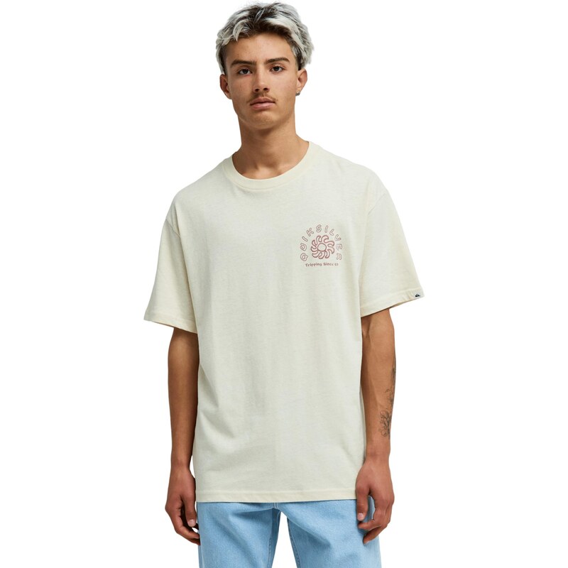 QUIKSILVER Funkčné tričko bordová / biela ako vlna 67552076