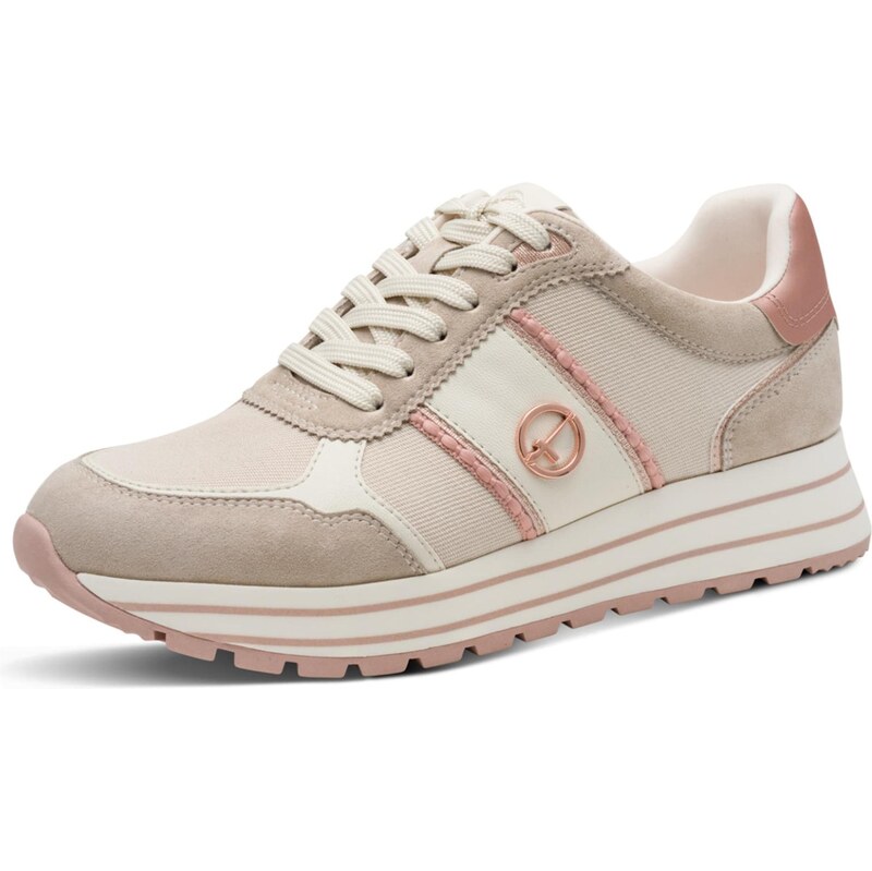 Tamaris Nízke tenisky svetlobéžová / tmavobéžová / staroružová / 67552110