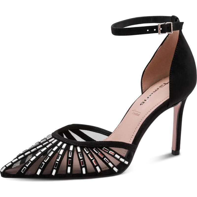 Tamaris Lodičky čierna / strieborná 67552108