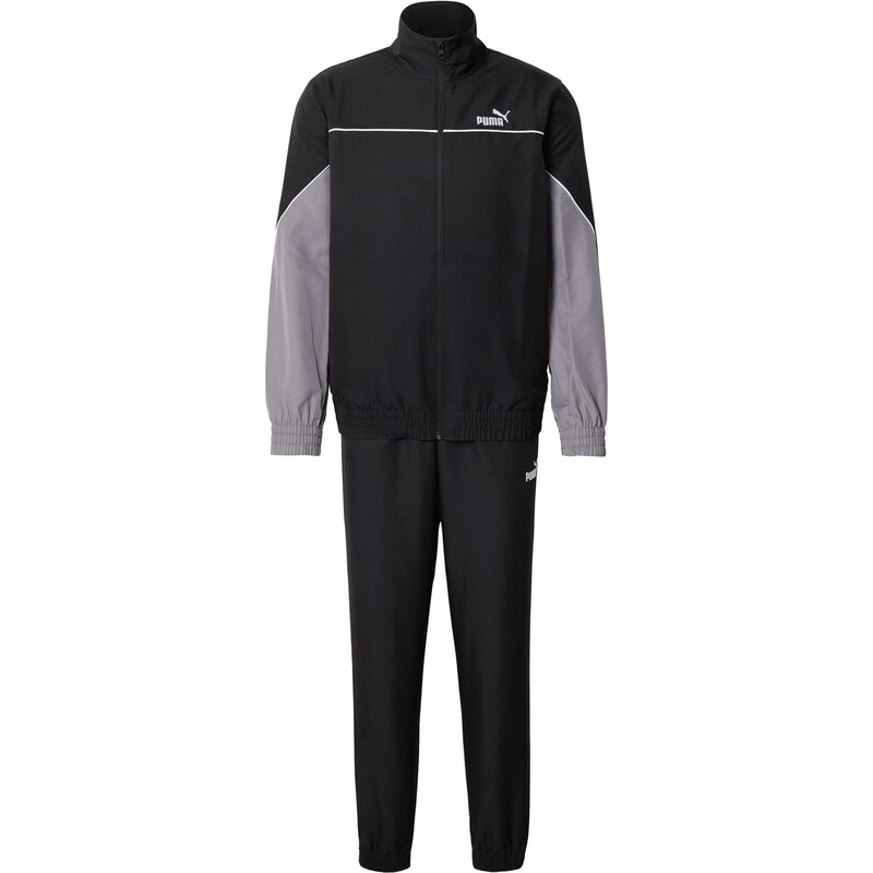PUMA Tréningový komplet sivá / čierna / biela 67552113