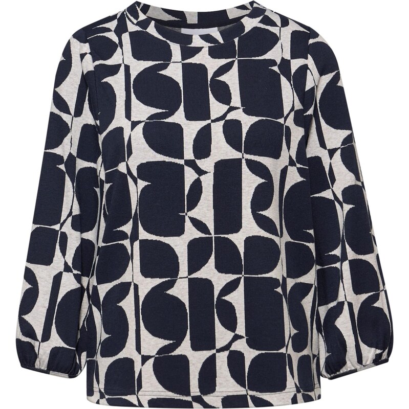 STREET ONE Tričko tmavomodrá / prírodná biela 67552140