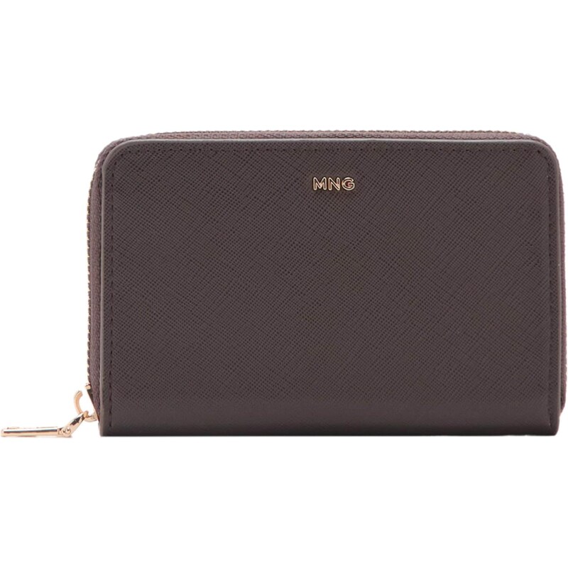 MANGO Peňaženka MARTES čokoládová 67552145