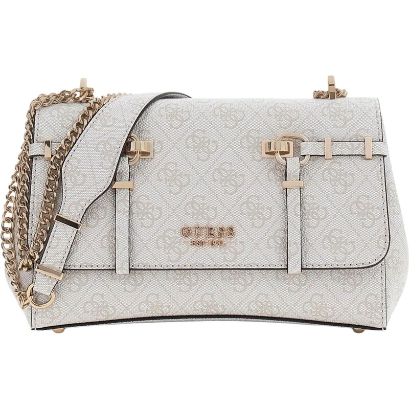 GUESS Taška cez rameno Leona svetlobéžová / tmavobéžová 67552179