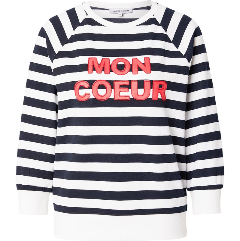MORE & MORE Mikina námornícka modrá / jasne červená / biela 67552194