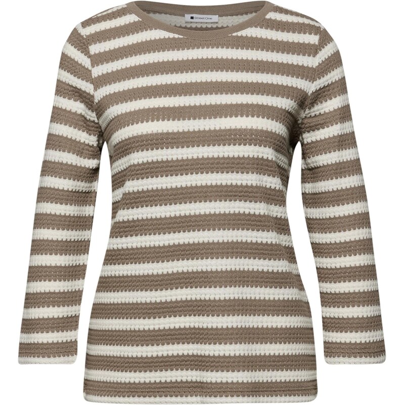 STREET ONE Sveter krémová / čokoládová 67552200