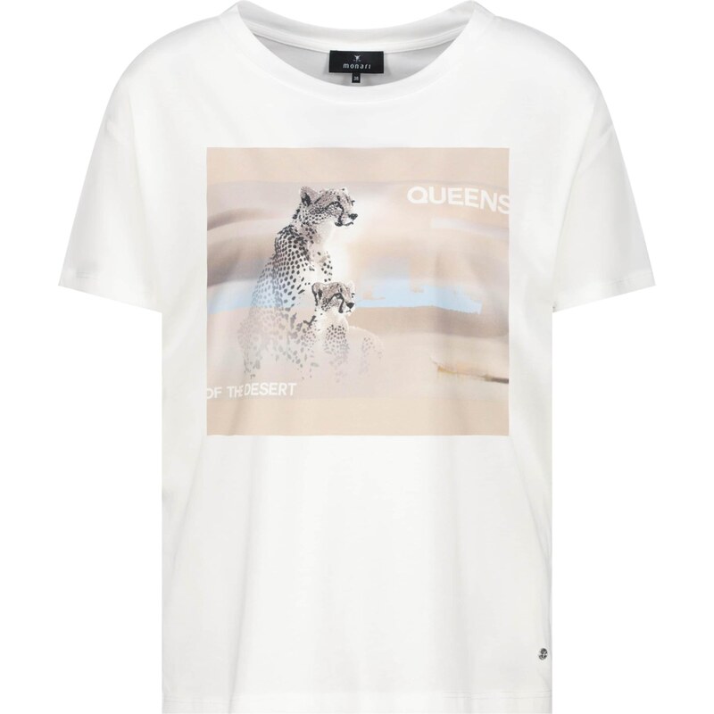 monari Tričko béžová / nebielená / pastelovo modrá / šedobiela 67552230